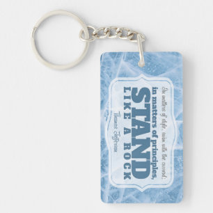 Thomas Jefferson Inspirational Zitat "Grundsatz" Schlüsselanhänger