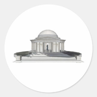 Thomas Jefferson Memorial: 3D-Modell: Runder Aufkleber