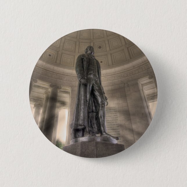 Thomas Jefferson Memorial Bronze Statue Button (Vorderseite)