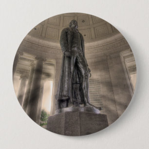 Thomas Jefferson Memorial Bronze Statue Button