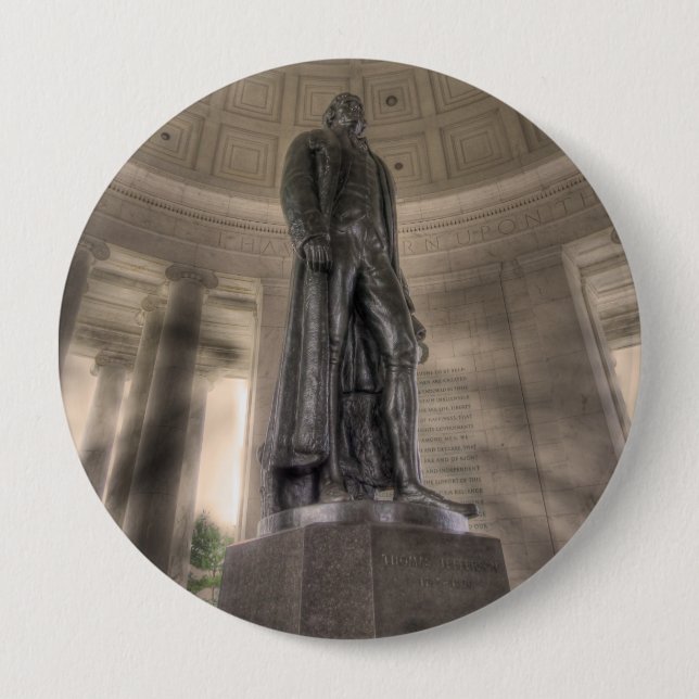 Thomas Jefferson Memorial Bronze Statue Button (Vorderseite)