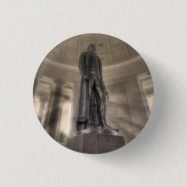 Thomas Jefferson Memorial Bronze Statue Button (Vorderseite)