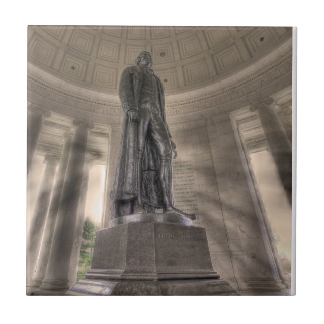 Thomas Jefferson Memorial Bronze Statue Fliese (Vorderseite)