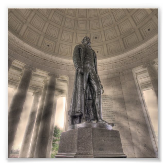 Thomas Jefferson Memorial Bronze Statue Fotodruck (Vorne)