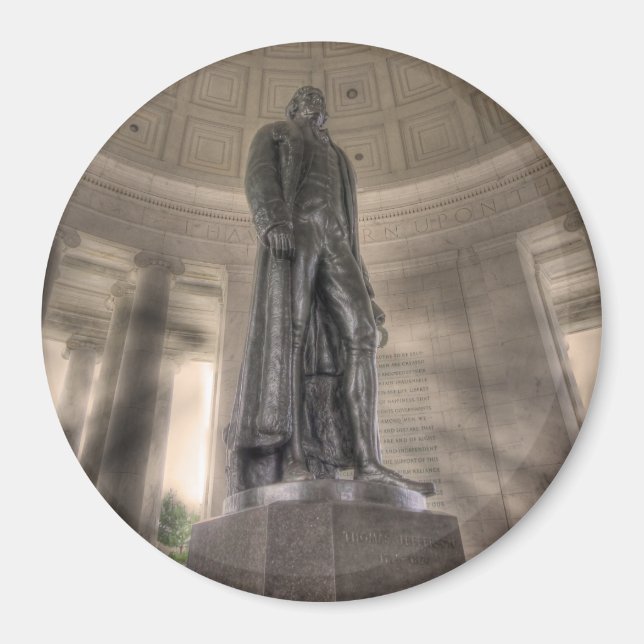 Thomas Jefferson Memorial Bronze Statue Magnet (Vorne)