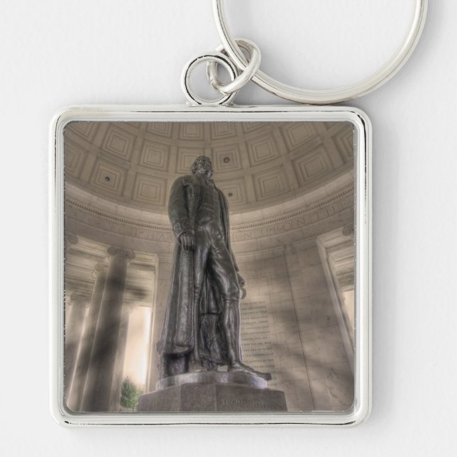 Thomas Jefferson Memorial Bronze Statue Schlüsselanhänger (Vorne)