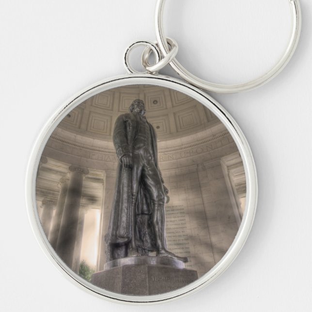 Thomas Jefferson Memorial Bronze Statue Schlüsselanhänger (Vorne)