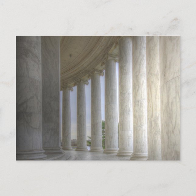Thomas Jefferson Memorial Circular Colonnade Postkarte (Vorderseite)