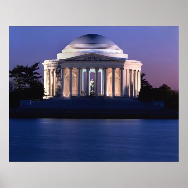 Thomas Jefferson Memorial in Dusk Poster (Vorne)