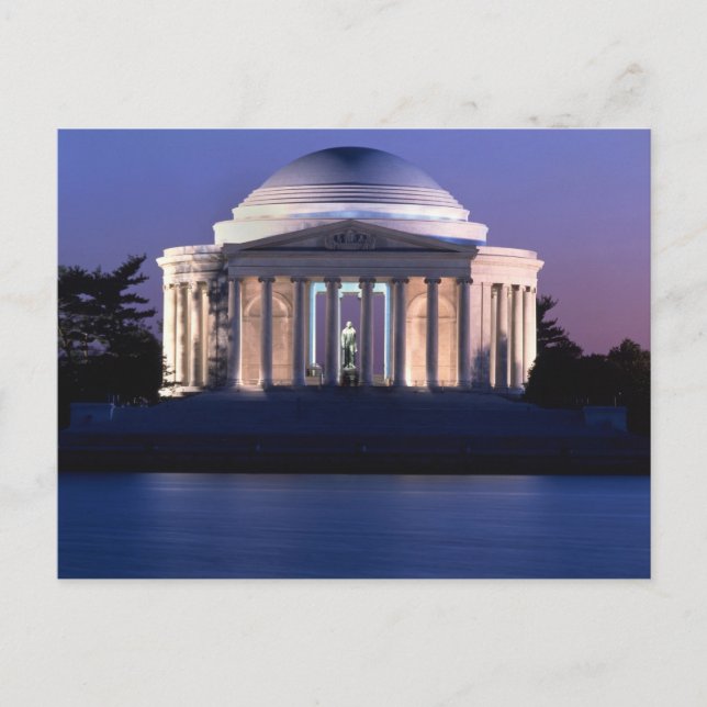 Thomas Jefferson Memorial in Dusk Postkarte (Vorderseite)