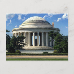 Thomas Jefferson Memorial Washington Monument Postkarte