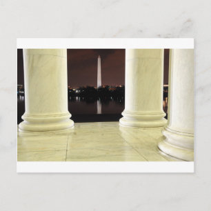 Thomas Jefferson Memorial zur Nacht Postkarte