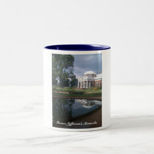 Thomas Jefferson Monticello Zweifarbige Tasse