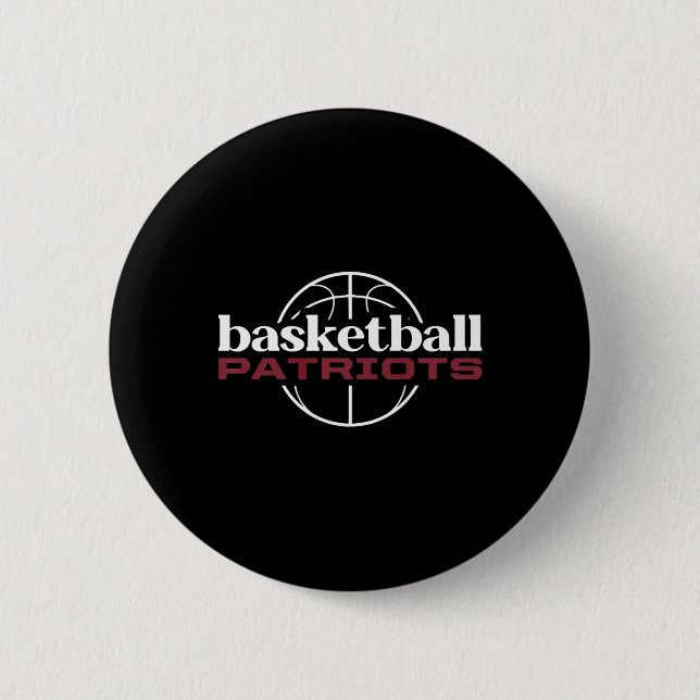 Thomas Jefferson Patriots Basketball Button (Vorderseite)