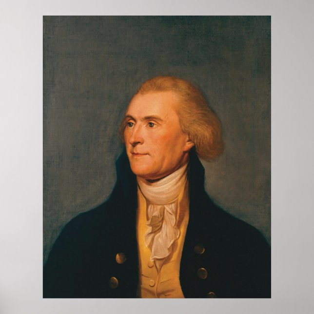 THOMAS JEFFERSON Portrait von Charles Willson Peal Poster (Vorne)