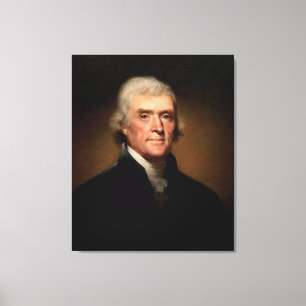 THOMAS JEFFERSON Portrait von Rembrandt Peale Leinwanddruck