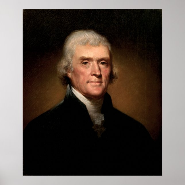 Thomas Jefferson Porträt Poster (Vorne)