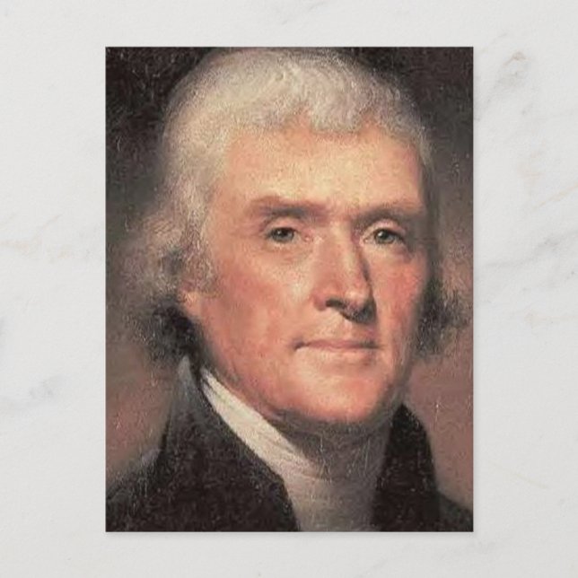 Thomas Jefferson Postkarte (Vorderseite)