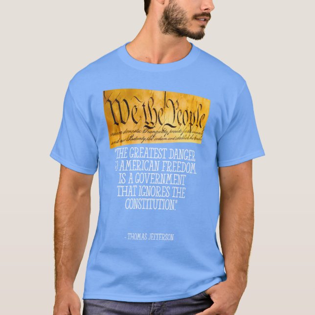 Thomas Jefferson Quote America Freedom friends T-Shirt (Vorderseite)