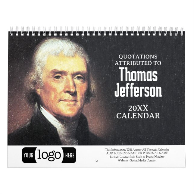 Thomas Jefferson Quotes Business Logo Werbung Kalender (Titelbild)