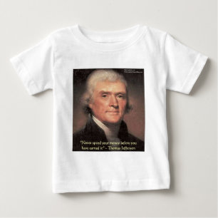 Thomas Jefferson "Spending Money" Weisheitsgeschen Baby T-shirt