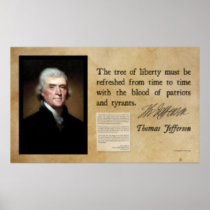 Thomas Jefferson - Tree of Liberty Poster