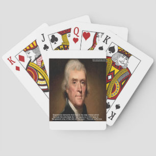 Thomas Jefferson Trickle Down Geschenke & Karten Spielkarten