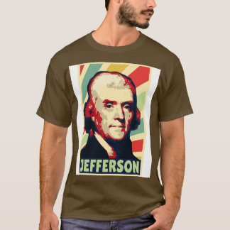 Thomas Jefferson Vintag Colors T-Shirt