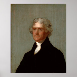 Thomas Jefferson von Gilbert Stuart (1821) Poster