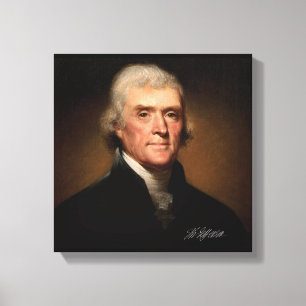 Thomas Jefferson von Rembrandt Peale. Unverkennbar Leinwanddruck