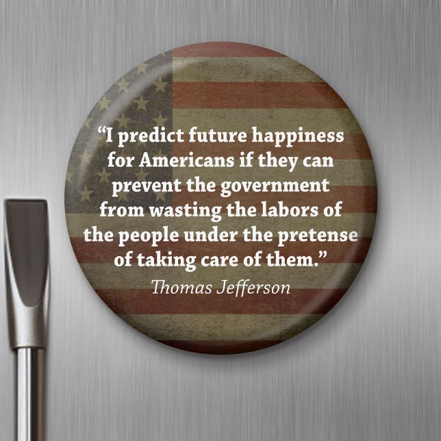 Thomas Jefferson Zitat Magnet (Magnet)