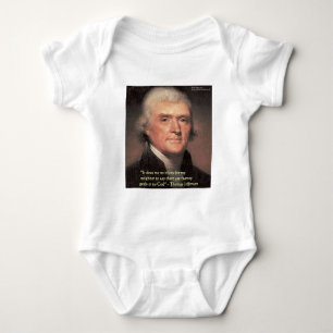 Thomas Jefferson - Zitat "Nachbarschaft Religion" Baby Strampler