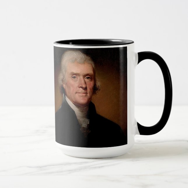 Thomas Jefferson Zitat Tasse (Rechts)