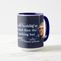 Thomas Jefferson Zitat über Zeitungen