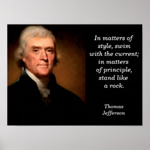 Thomas Jefferson zitiert - Poster