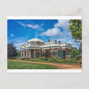 Thomas Jefferson Zuhause bei Monticello Postkarte