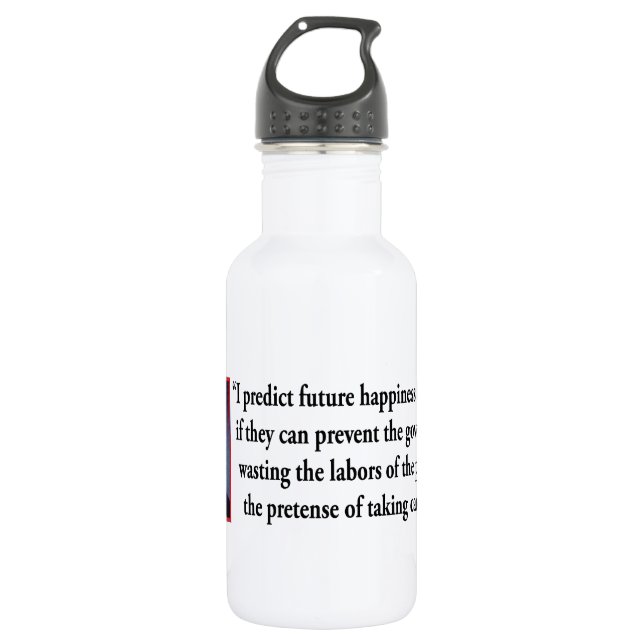 Thomas Jefferson zum amerikanischen Glück Trinkflasche (Vorderseite)