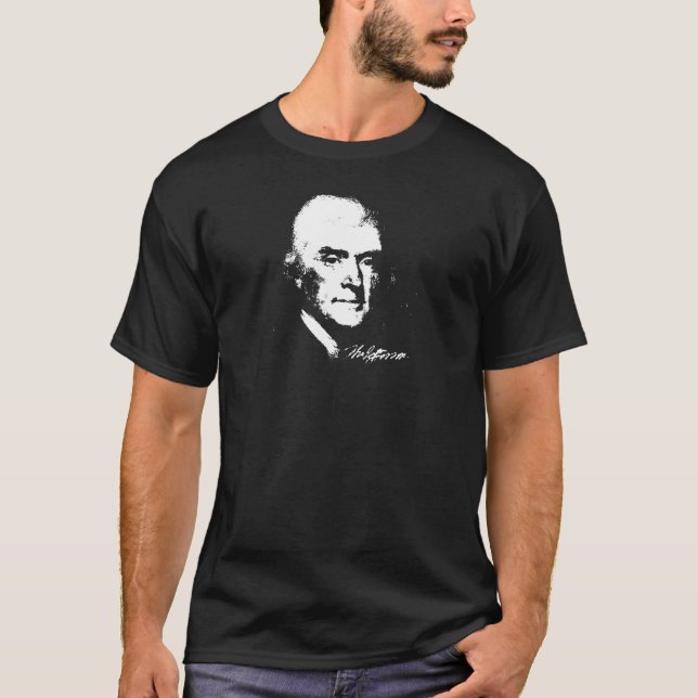 Thomas- Jeffersondunkelheits-Kleid T-Shirt (Vorderseite)