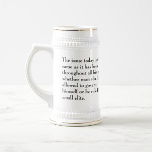 Thomas- Jeffersonfrage ist heute die selbe Bierglas