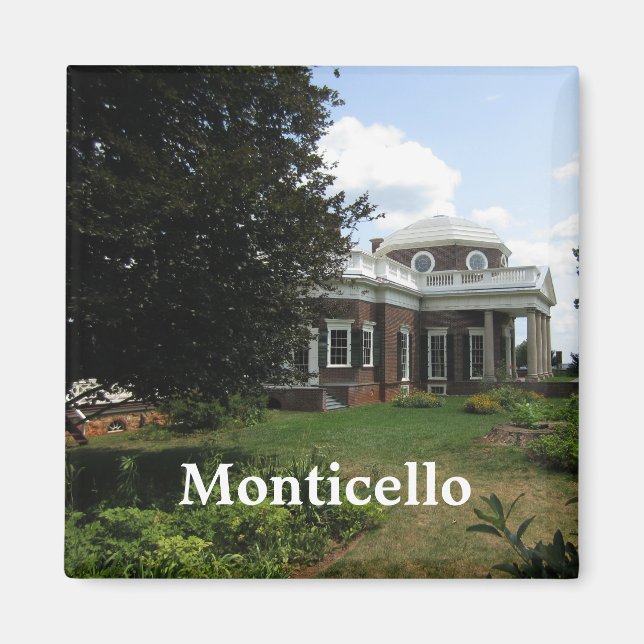 Thomas Jeffersons Zuhause: Monticello Magnet (Vorne)