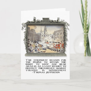 Thomas- Jeffersonzitat: Tyrannei in der Regierung Karte