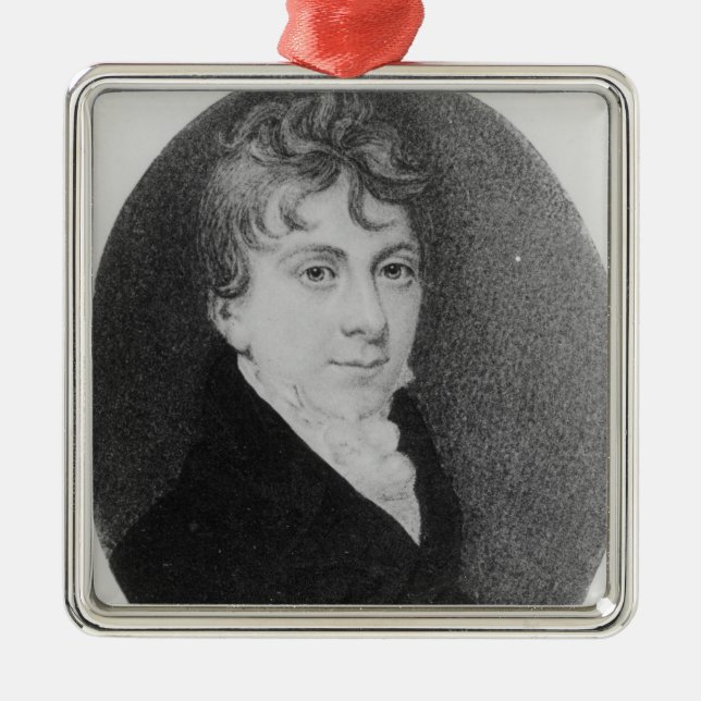 Thomas-Liebe-Pfau Ornament Aus Metall (Vorne)