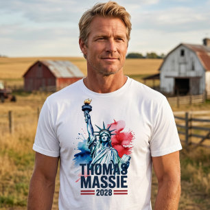 Thomas Massie für Präsident 2028 Liberty Movement T-Shirt