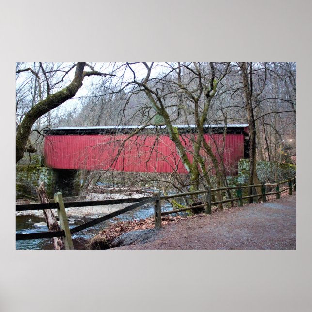 Thomas Mill Covered Bridge Poster (Vorne)
