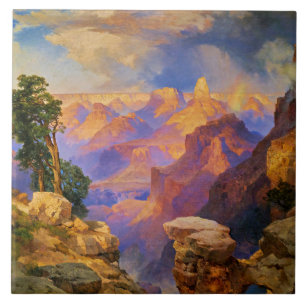Thomas Moran art, Grand Canyon mit Rainbow Fliese
