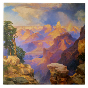 Thomas Moran art, Grand Canyon mit Rainbow Fliese