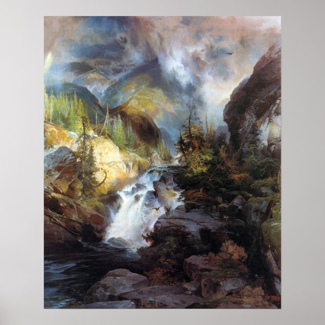 Thomas Moran Children of the Mountain Poster (Vorne)