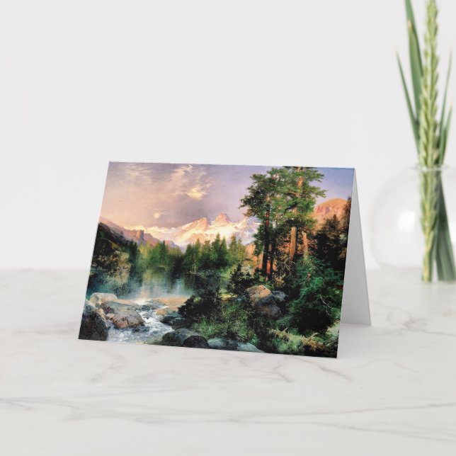 Thomas Moran - Drei Tetons Karte (Vorderseite)