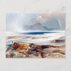 Thomas Moran Heiße Quellen des Yellowstone Postkarte