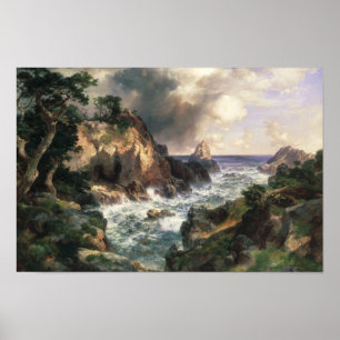 Thomas Moran - Point Lobos, Monterey, Kalifornien Poster